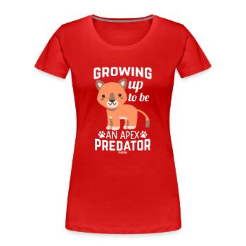 Cat Africa Safari - T-shirt bio Premium Femme - rouge - Devant - Mia (176cm)