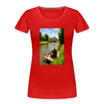 Martin Bond Style 2 Geschenk - Frauen Premium Bio T-Shirt - Rot - Vorne - Mia (176cm)