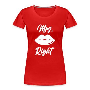 Funny Saying Funny Humor Gift Idea - Women's Premium Organic T-Shirt - red - Front - Mia (176cm)