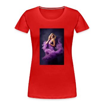 Purple Beauty 4 - T-shirt bio Premium Femme - rouge - Devant - Mia (176cm)
