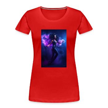 Purple Beauty 2 - T-shirt bio Premium Femme - rouge - Devant - Mia (176cm)
