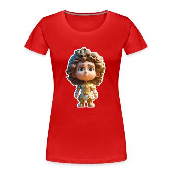 Alexander the Great - Women's Premium Organic T-Shirt - red - Front - Mia (176cm)