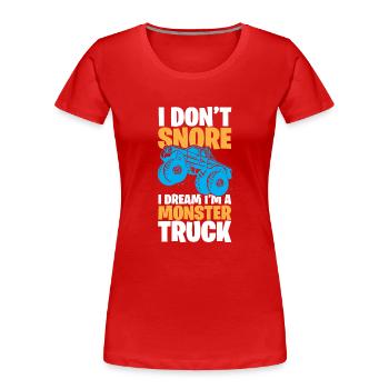Monster Truck - Women's Premium Organic T-Shirt - red - Front - Mia (176cm)