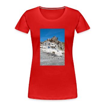lost place Empros Therme bei den Therma Springs - Frauen Premium Bio T-Shirt - Rot - Vorne - Mia (176cm)