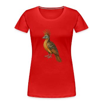 Tropenzauber – außergewöhnlich & edel - Frauen Premium Bio T-Shirt - Rot - Vorne - Mia (176cm)