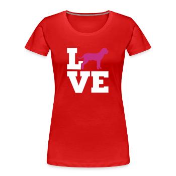 Cane Corso - Women's Premium Organic T-Shirt - red - Front - Mia (176cm)