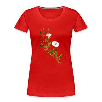 kraeuter rosmarin petersilie thymian dill oregano - Frauen Premium Bio T-Shirt - Rot - Vorne - Mia (176cm)