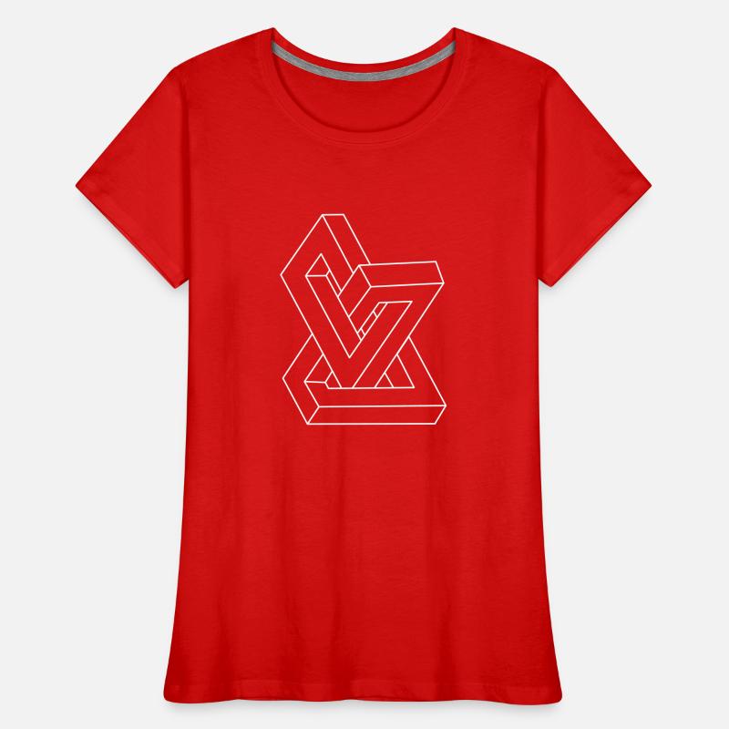 Illusion d'optique - figure impossible T-shirt bio Premium Femme