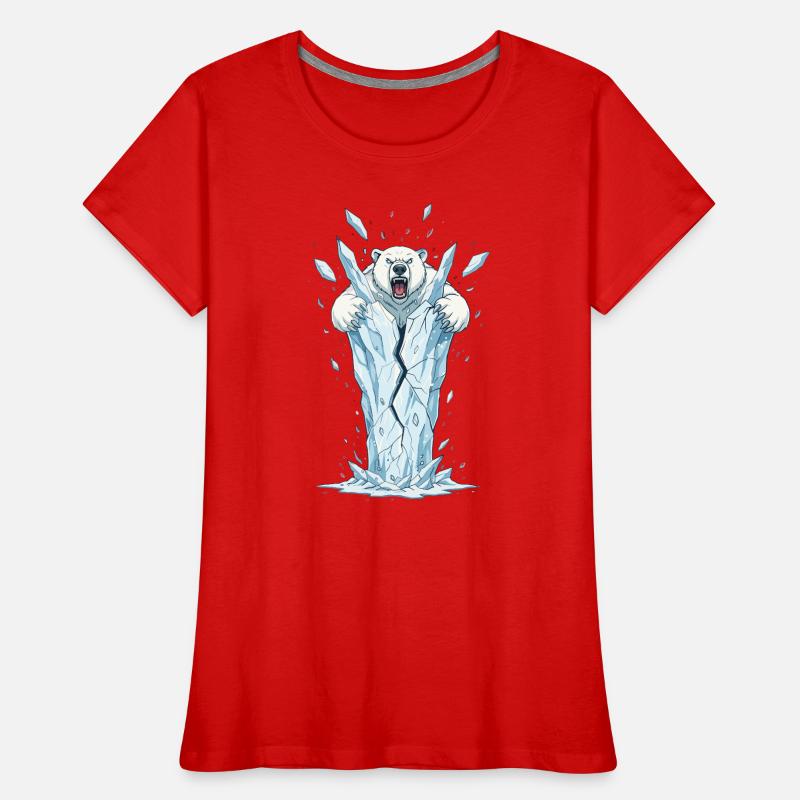 Eisbär bricht Eisblock Women's Premium Organic T-Shirt