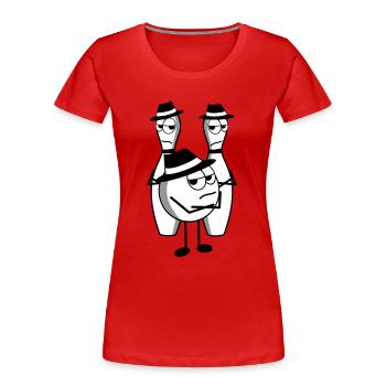 mafia - Frauen Premium Bio T-Shirt - Rot - Vorne - Mia (176cm)