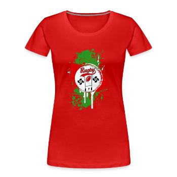 basque sport and tradition 08 - T-shirt bio Premium Femme - rouge - Devant - Mia (176cm)