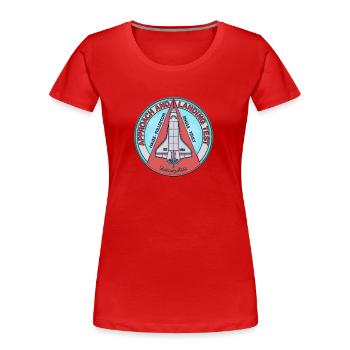 Enterprise 1977 - Frauen Premium Bio T-Shirt - Rot - Vorne - Mia (176cm)