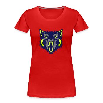 Werwolf Werwolf Wolf 2 - Frauen Premium Bio T-Shirt - Rot - Vorne - Mia (176cm)