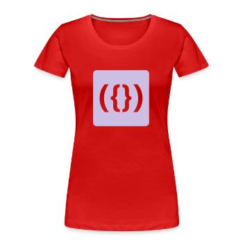 Pussy Addict! - Women's Premium Organic T-Shirt - red - Front - Mia (176cm)