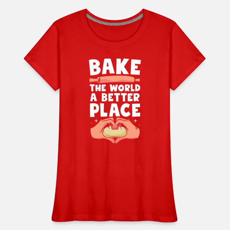 Bäcker Bäckerin Backen Frauen Premium Bio T-Shirt