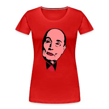 francois president mitterrand leader - Women's Premium Organic T-Shirt - red - Front - Mia (176cm)