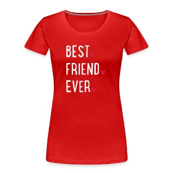 Bester Freund - Frauen Premium Bio T-Shirt - Rot - Vorne - Mia (176cm)