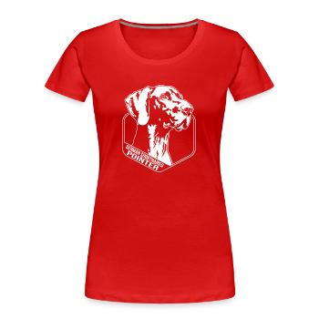 German Shorthaired Pointer Hund Wilsigns Jagdhunde - Frauen Premium Bio T-Shirt - Rot - Vorne - Mia (176cm)
