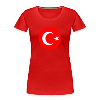 Turquie - T-shirt bio Premium Femme - rouge - Devant - Mia (176cm)