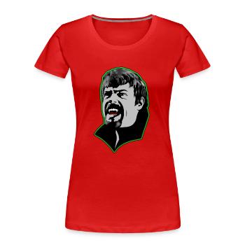 Un homme vampire affamé - vert - T-shirt bio Premium Femme - rouge - Devant - Mia (176cm)