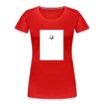 Design ohne Titel - Frauen Premium Bio T-Shirt - Rot - Vorne - Mia (176cm)