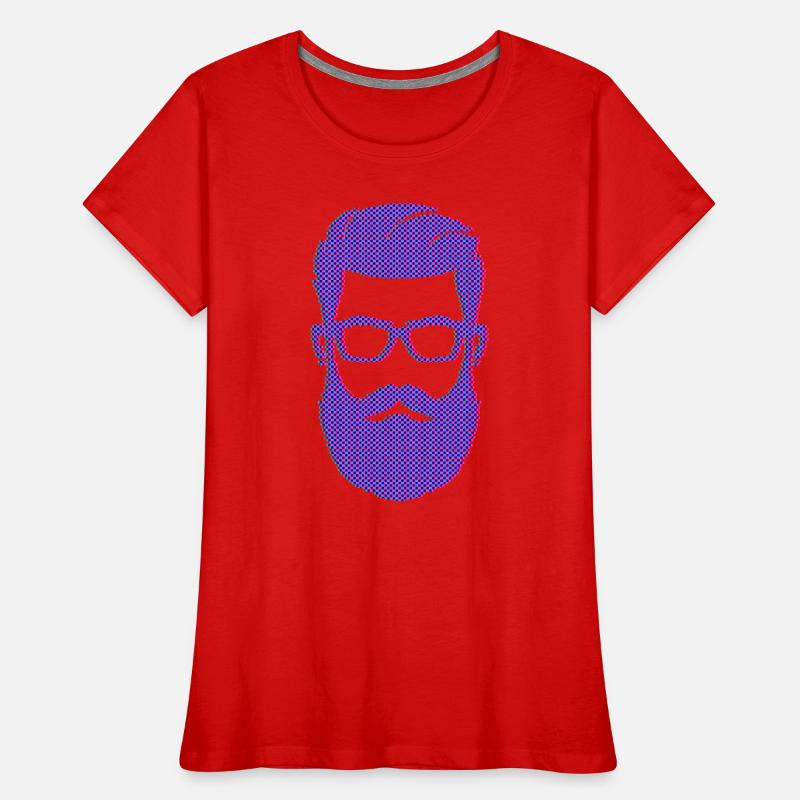 Beard Wearer Masculinity Mustache Beard Women's Premium Organic T-Shirt
