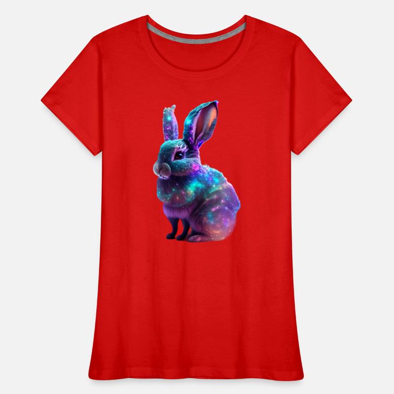 Cosmic Nebula Rabbit Women's Premium Organic T-Shirt