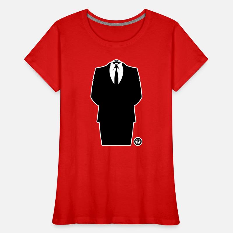 Anon Anzug – Anonymous Hacker Kollektiv Statement Frauen Premium Bio T-Shirt