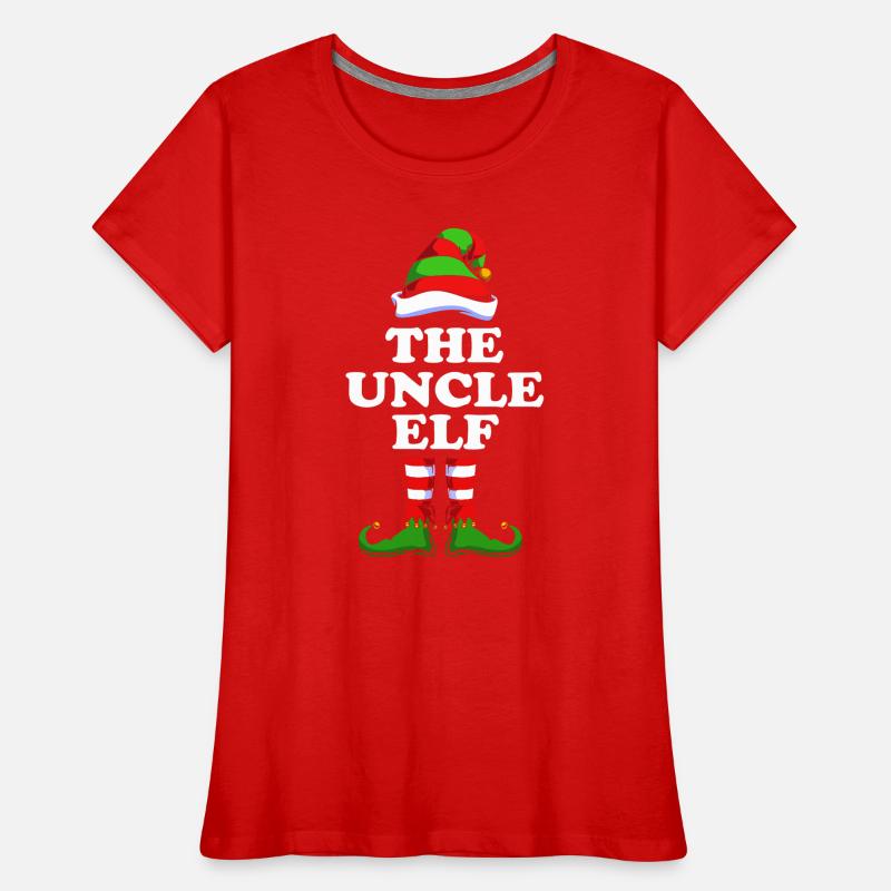 Onkel Elfe Elf Weihnachtsgeschenk Frauen Premium Bio T-Shirt