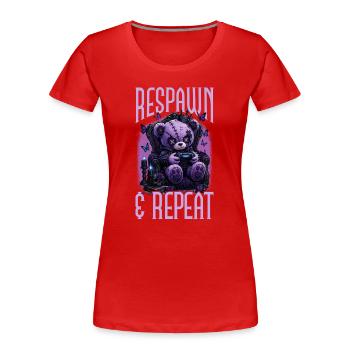 Pastel Goth Soft Goth Gaming Gamer - T-shirt bio Premium Femme - rouge - Devant - Mia (176cm)