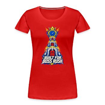 Built For Rush HUD Challenge Gaming Moment - Women's Premium Organic T-Shirt - red - Front - Mia (176cm)