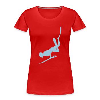 Underwater fighter - Women's Premium Organic T-Shirt - red - Front - Mia (176cm)
