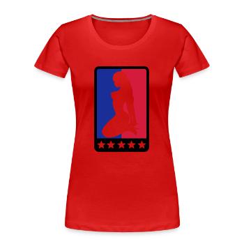 sexy Girl - Frauen Premium Bio T-Shirt - Rot - Vorne - Mia (176cm)