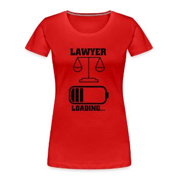 Anwalt Jura Gericht Rechtsanwalt Studium Jurist - Frauen Premium Bio T-Shirt - Rot - Vorne - Mia (176cm)