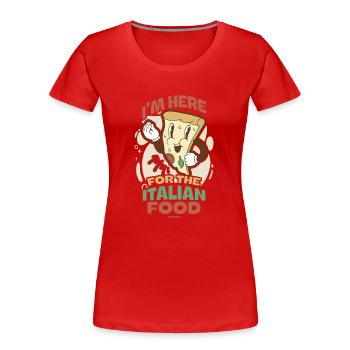 Italien Italienische Flagge Italia Geschenk - Frauen Premium Bio T-Shirt - Rot - Vorne - Mia (176cm)