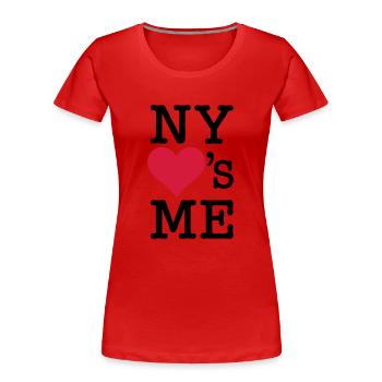 New York NY Loves Me - Women's Premium Organic T-Shirt - red - Front - Mia (176cm)