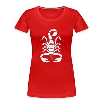 Scorpio zodiac sign - Women's Premium Organic T-Shirt - red - Front - Mia (176cm)