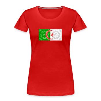 Algerien - Frauen Premium Bio T-Shirt - Rot - Vorne - Mia (176cm)