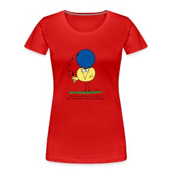 More it fails, the more it works - Women's Premium Organic T-Shirt - red - Front - Mia (176cm)