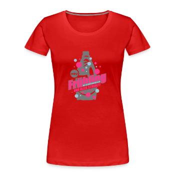 fruehling - Frauen Premium Bio T-Shirt - Rot - Vorne - Mia (176cm)