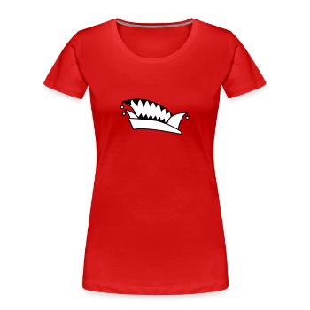 Narrenkappe No 3 - V2 - Fastnacht - Frauen Premium Bio T-Shirt - Rot - Vorne - Mia (176cm)