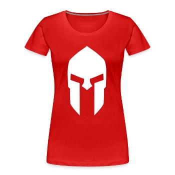 spartan helmet brandnew - Frauen Premium Bio T-Shirt - Rot - Vorne - Mia (176cm)