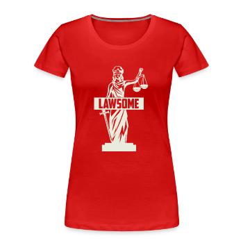 Lawsome Attorney Lawyer - Frauen Premium Bio T-Shirt - Rot - Vorne - Mia (176cm)
