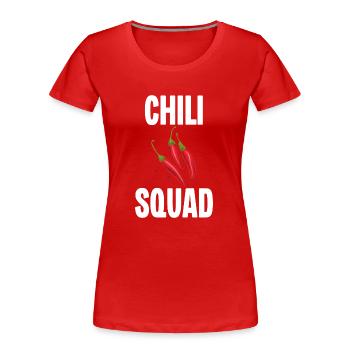 Équipe du Chili - T-shirt bio Premium Femme - rouge - Devant - Mia (176cm)