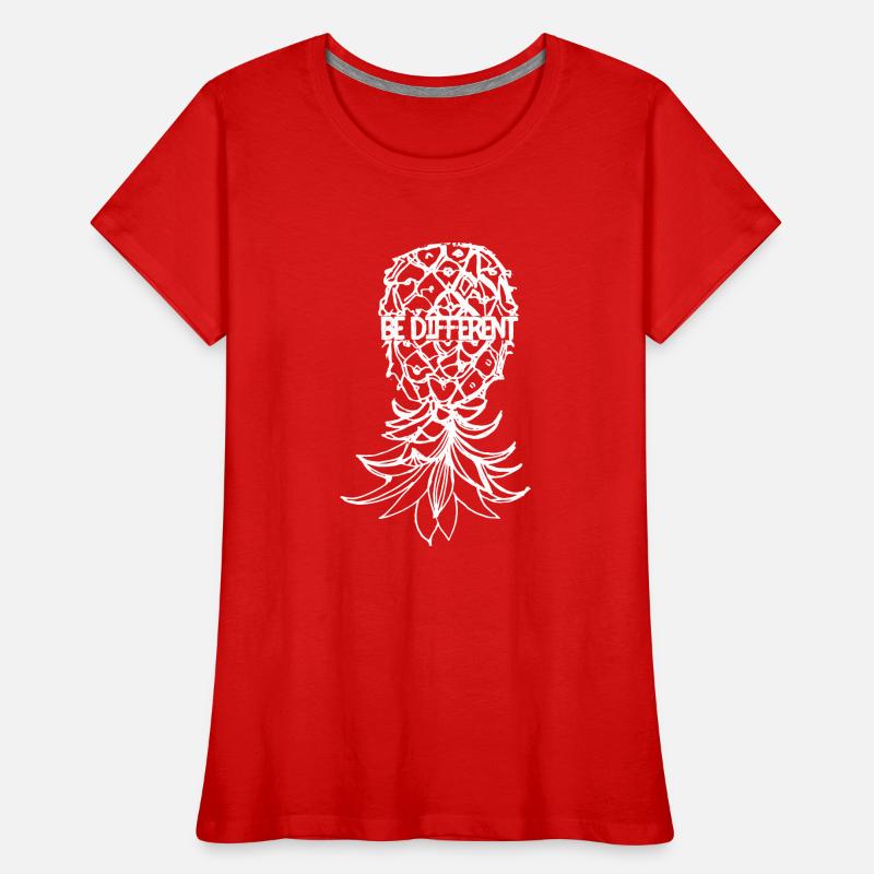 Be different Pineapple Upside down Swinger Women's Premium Organic T-Shirt