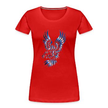 adler eagle bussard falke habicht hawk falcon14 - T-shirt bio Premium Femme - rouge - Devant - Mia (176cm)