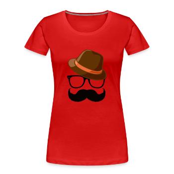 Jazzmusiker - Frauen Premium Bio T-Shirt - Rot - Vorne - Mia (176cm)