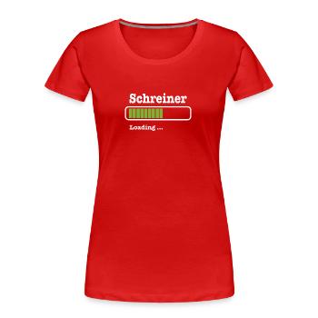 Schreiner - Frauen Premium Bio T-Shirt - Rot - Vorne - Mia (176cm)