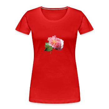 Pink ROSE - Women's Premium Organic T-Shirt - red - Front - Mia (176cm)