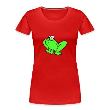 Toad - Women's Premium Organic T-Shirt - red - Front - Mia (176cm)